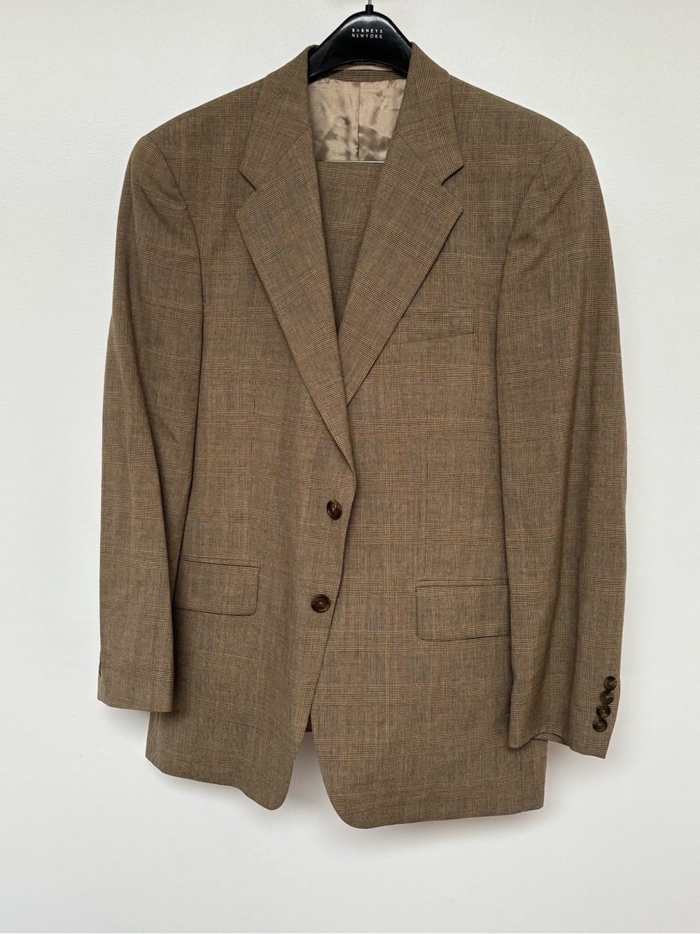 Polo University Club Men’s Brown Checked 2 Piece Suit
